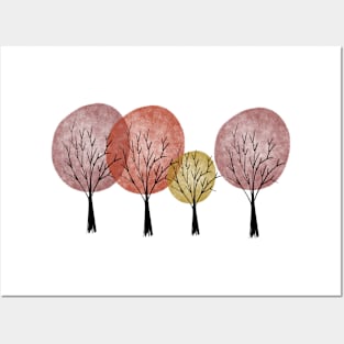 Autumnal Trees Posters and Art